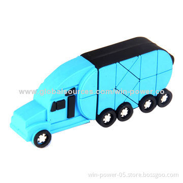 Truck USB2.0/3.0 Flash Drive, PVC SB Stick, High-transfer Rate for Fast Copy/Download